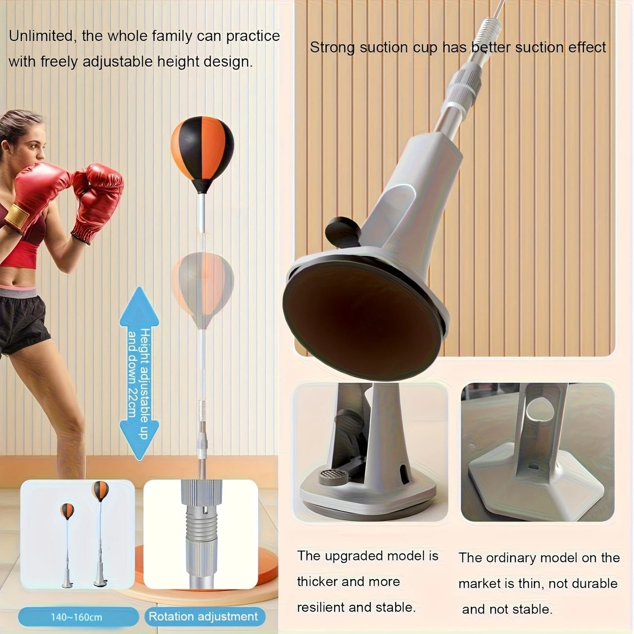 Adjustable Spring Punching Ball Stand