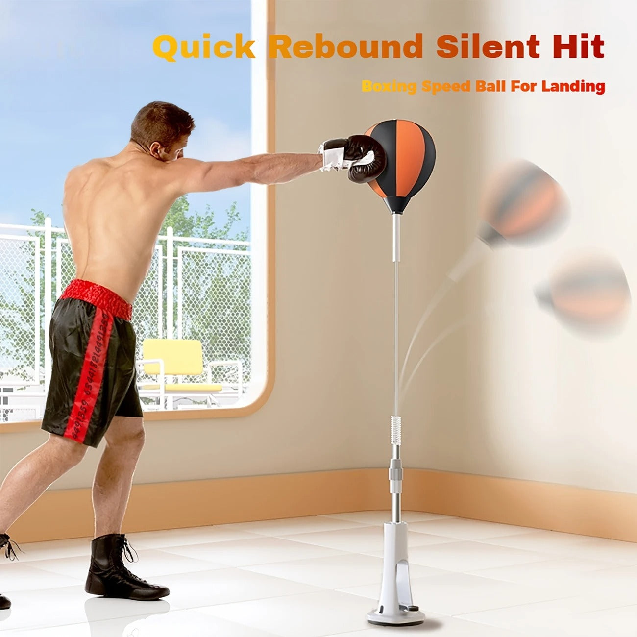 Adjustable Spring Punching Ball Stand