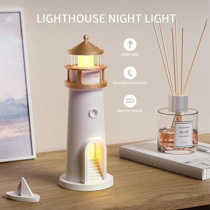 Decorative Lighthouse Moon Lamp