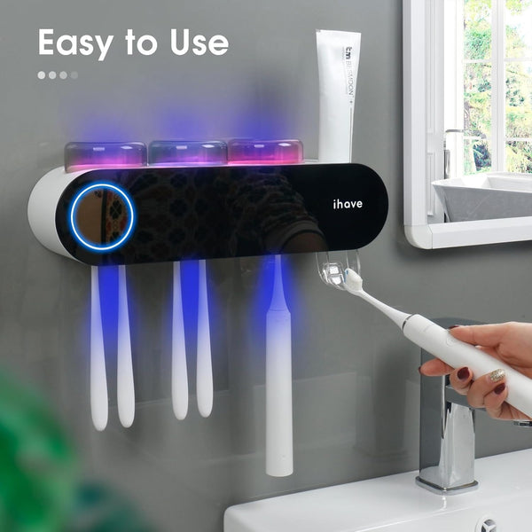 Electric Toothbrush Holder with Dispenser