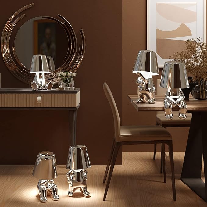 Thinker Man Table Decor Lamp