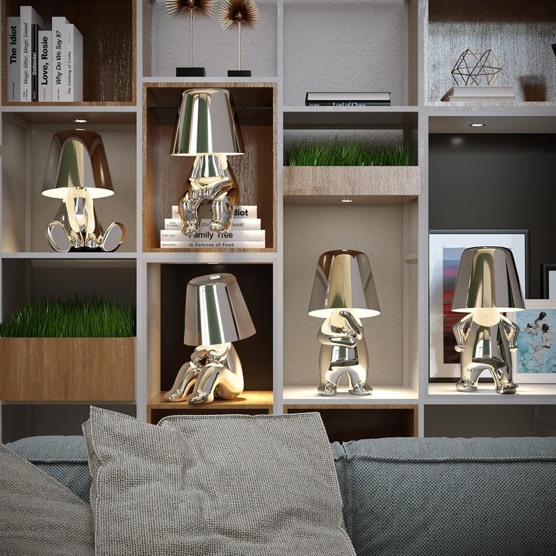 Thinker Man Table Decor Lamp