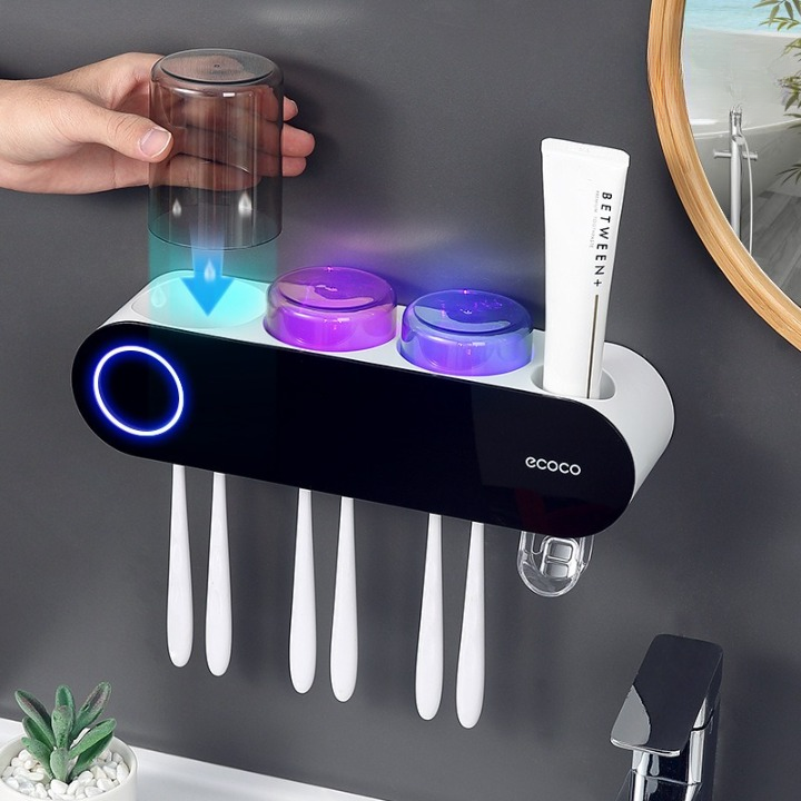Electric Toothbrush Holder with Dispenser