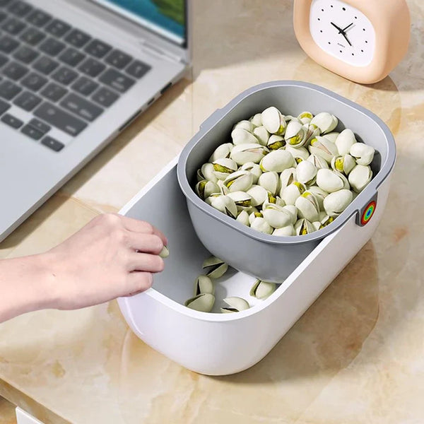 Snacking Bowl with Trash Slot